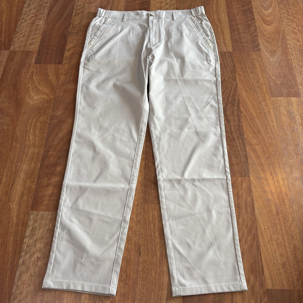 Jack Archer Pants Mens 31x30 Beige Regular Fit Microfiber Chino Casual Pockets